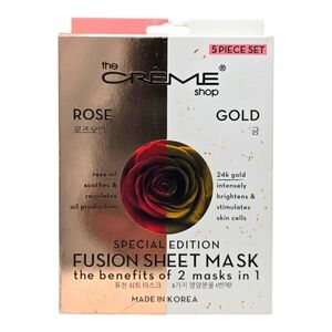 The CREME SHOP Fusion Sheet Mask Rose & Gold 5 Masks